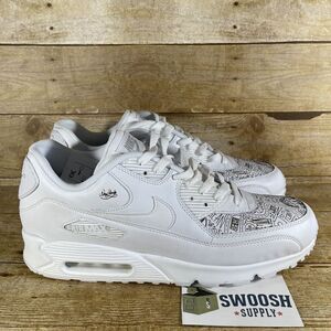 Nike Air Max Con 90 Laser NYC 2016 White Clear Box Sneakers Men's Sz 13 SNKRS